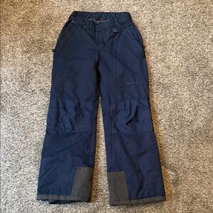 Youth Arctix Navy Snow-pants, Size Large